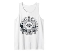 Funny Hiking Quote Always Take The Scenic Route Camiseta sin Mangas