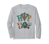 Funny Hip Hop Easter Decor For Women and Music Teacher Manga Larga