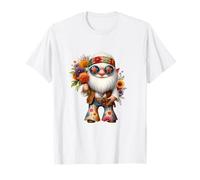 Funny Hippie GNOME Dad In Boho Hippie Pants For Women Groovy Camiseta