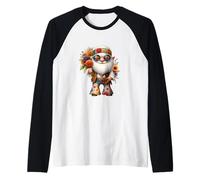 Funny Hippie GNOME Dad In Boho Hippie Pants For Women Groovy Camiseta Manga Raglan