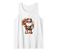 Funny Hippie GNOME Dad In Boho Hippie Pants For Women Groovy Camiseta sin Mangas