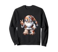 Funny Hippie GNOME Men 70s with Groovy Dress Peace Hand Sudadera