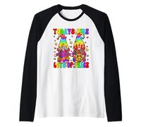 Funny Hippie Quote For Women & Men Cute Hippie Tie Dye GNOME Camiseta Manga Raglan