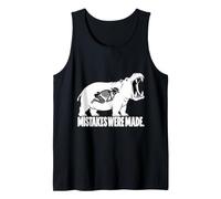 Funny Hippo Skeleton Safari Animal Dark Humor Hippopotamus Camiseta sin Mangas