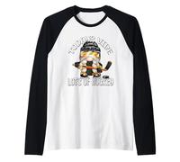 Funny Hockey Saying For Women Ice Hockey GNOME Hockey Girl Camiseta Manga Raglan