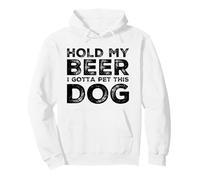Funny Hold My Beer Pet Dog Lover Perros Cervezas Beber Humor Sudadera con Capucha