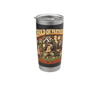 Funny Hold On Partner The Espresso Is Making Me Ansiious Vaso térmico de acero inoxidable de doble pared