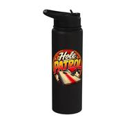 Funny Hole Patrol Cornhole Stainless Steel Insulated Water Bottle