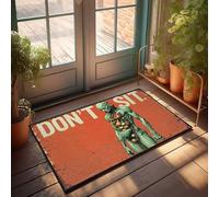 Funny Home Decor Stay Active: The Warning Of A Fruit-Infused Zombie Doormat Man Cave Stuff Kitchen Rugs Farmhouse Style (40 x 60 cm)