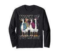 Funny Honk If You're Fly Goose Streetwear Art Manga Larga