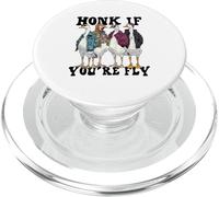 Funny Honk If You're Fly Goose Streetwear Art PopSockets PopGrip para MagSafe