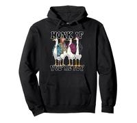 Funny Honk If You're Fly Goose Streetwear Art Sudadera con Capucha