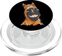 Funny Horse Close Up Rider Equitación PopSockets PopGrip para MagSafe
