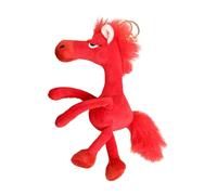 Funny Horse Keychain - Soft Plush Animal Keepsake, Cartoon Plush Keychain for 2026 Year of the Horse | Lightweight Charm for Family, Friends | New Year Bag, Purse, Wallet, Backpack Decoration, Red
