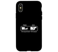 Funny Horse Trailer Meme Evolución Carcasa para iPhone X/XS