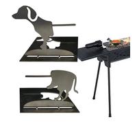 Funny Hot Dog Holders for Grill, 2 Pack Reusable Stainless Steel Puppy,Shaped Grill Tools, Easy Clean Design, Perfect for Tailgating Sports Events Movie Snacks Carnivals and Outdoor Barbecues