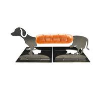 Funny Hot Dog Holders for Grill, 2-Piece Set, Reusable Easy Clean Stainless Steel, Puppy Shape Tools, Ideal for Movie Snacks, Sports, Tailgating, Carnival Events 17.97 Inch