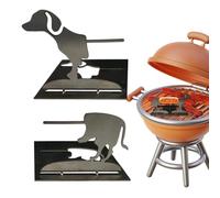 Funny Hot Dog Holders for Grill, Stainless Steel Puppy Shape Grilling Tools, Reusable Easy Clean Snack Rack for Tailgating, Carnivals, Sports, Movie Nights, Events, 2 Pieces