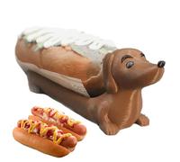 Funny Hot Dogs Serving Tray - 21.5x6.5x8cm Funny Snack Dinner Tray Holder | Hot Dog Holder For Home, Family Gatherings, Parties, Restaurants, Adorable Design, Fun Dining Experience