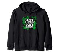 Funny Houseplant Lover Leafy Things Don't Judge Sudadera con Capucha