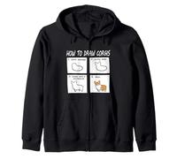 Funny How To Draw Pembroke Welsh Corgi Dog Lover Sudadera con Capucha