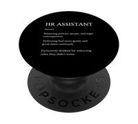 Funny HR Assistant Definición Diccionario sarcástico PopSockets PopGrip Adhesivo