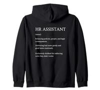 Funny HR Assistant Definición Diccionario sarcástico Sudadera con Capucha