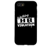 Funny HR Walking HR Violación Trabajador de oficina Empleado Grunge Carcasa para iPhone SE (2020) / 7 / 8