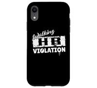 Funny HR Walking HR Violación Trabajador de oficina Empleado Grunge Carcasa para iPhone XR