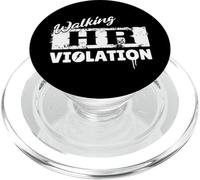 Funny HR Walking HR Violación Trabajador de oficina Empleado Grunge PopSockets PopGrip para MagSafe