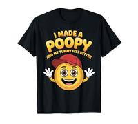 Funny Humor I Made A Poopy Joke Silly Tummy Relief Mujeres Hombres Camiseta