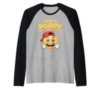 Funny Humor I Made A Poopy Joke Silly Tummy Relief Mujeres Hombres Camiseta Manga Raglan