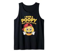 Funny Humor I Made A Poopy Joke Silly Tummy Relief Mujeres Hombres Camiseta sin Mangas