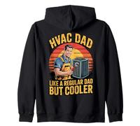 Funny HVAC Dad Like a Regular Dad but Cooler Sudadera con Capucha