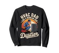 Funny HVAC Dad Like a Regular Dad but Dustier Sudadera