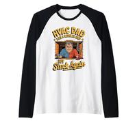 Funny HVAC Dad Stuck Again Toolbox Repair Crawl Space Camiseta Manga Raglan