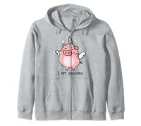 Funny I Am a Unicorn Pigs Can Fly Unicorn Girls Women Men Sudadera con Capucha