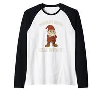 Funny I Am Grumpy Text Adult Hilarious Sarcastic Novelty Camiseta Manga Raglan