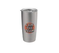Funny I Am The Team Liderazgo sarcástico Solo Hustle Citas Vaso térmico de acero inoxidable de doble pared
