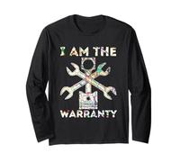 Funny I Am The Warranty Car Lover Mechanic Humor Manga Larga