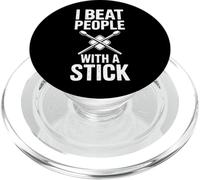 Funny I Beat People with A Stick Diciendo Baterista PopSockets PopGrip para MagSafe