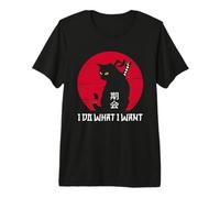 Funny I do What I Want Cat - Anime japonés Cat Kitten Lover Camiseta Premium