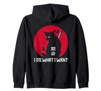 Funny I do What I Want Cat - Anime japonés Cat Kitten Lover Sudadera con Capucha