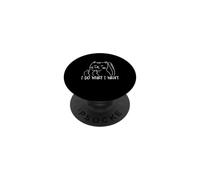 Funny I do What I Want Cat Flipping The Bird Offensive PopSockets PopGrip Adhesivo