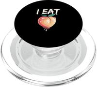Funny I Eat Peach | Fiesta de Humor PopSockets PopGrip para MagSafe