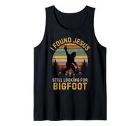 Funny I Found Jesus Still Looking Bigfoot Christian Camiseta sin Mangas