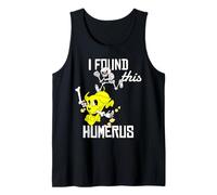 Funny I Found This Humerus Dog and Skeleton Bones Juego de Palabras Humor Camiseta sin Mangas