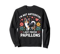 Funny I Just Prefer Papillons Dog Lover Retro Vintage Sudadera