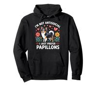 Funny I Just Prefer Papillons Dog Lover Retro Vintage Sudadera con Capucha