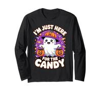 Funny I´m Just Here For The Candy Cute Halloween Manga Larga